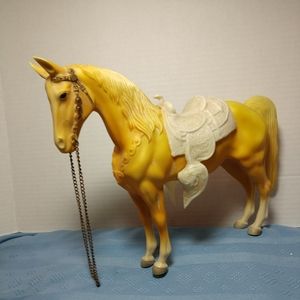 Extremely RARE 1970 Breyer Palomino Western Horse w/Hump Original Metal Reins